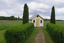 Дървен параклис (tsässon) в Трески.
