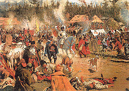 Sergey Ivanov's In the Time of Troubles (1886) Tushino.jpg