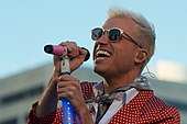 Singer Tyler Glenn came out as gay and later produced a solo album around the themes of his experiences as a gay Mormon disaffiliating from the church. Tyler Glenn of Neon Trees.jpg