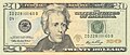 Andrew Jackson $20 note ke aage waala side