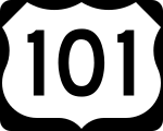 US Highway 101 vejskilt