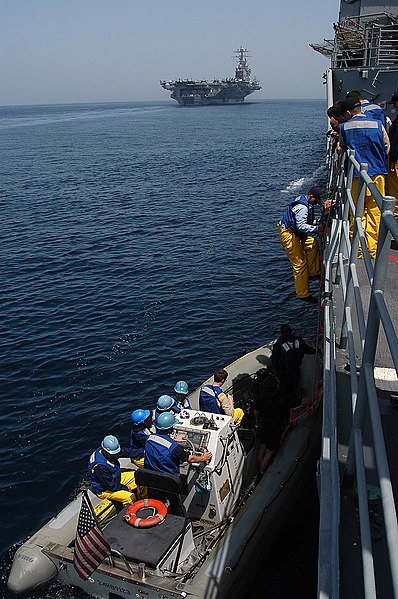 File:US Navy 040421-N-6433N-023 Crewmembers assigned to the guided missile cruiser USS Vella Gulf (CG 72) load passengers into a Rigid Hull Inflatable Boat (RHIB).jpg