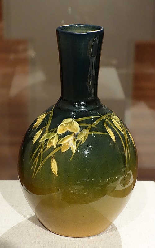 Glazed earthenware vase, Rookwood Pottery, ca. 1900