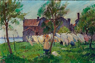 Drying Laundry in the Sun, 1900s
