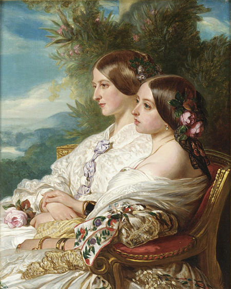 Victoria and her cousin, 1852.jpg