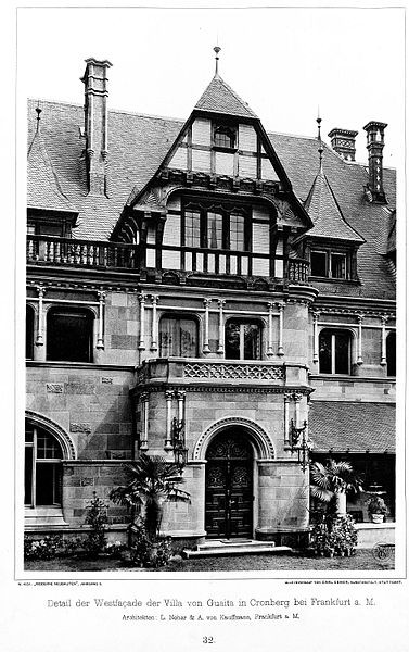 File:Villa von Guaita in Cronberg bei Frankfurt Architekten L. Nehe & A. von Kauffmann, Frankfurt, Detail, Tafel 31, Kick Jahrgang II.jpg