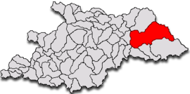 Localização no condado de Maramureș