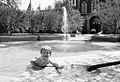 A child playing in the water