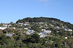 Wadestown und Te Ahumairangi Hill, Blick von Ngaio