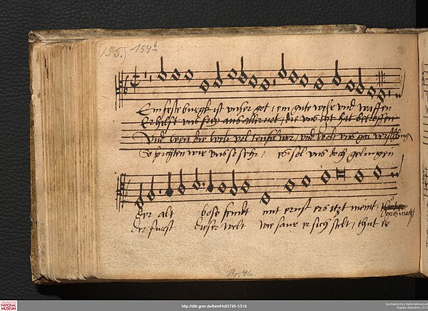 Walter's manuscript copy of "Ein feste Burg ist unser Gott"