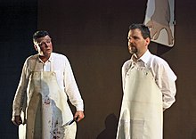 Herbert Walzl (links), Theater im Hof Enns 2009