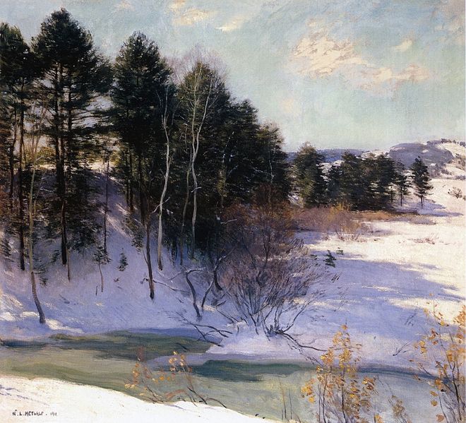 File:Willard Leroy Metcalf - Thawing Brook (1911).jpg