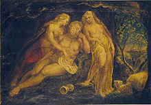 William Blake's Lot and His Daughters, Huntington Library, c. 1800 William Blake Lot and His Daughters Butlin 381.jpg