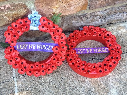 Wreaths laid at war memorials in Australia