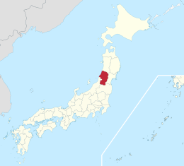 Prefettura di Yamagata – Localizzazione