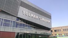 Tulane's football team plays its home games Uptown in Yulman Stadium Yulman Stadium Exterior.jpg