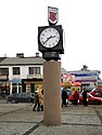 Zegar na Placu Wolności i Solidarności w Łukowie.jpg