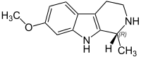 (R)-Tetrahydroharmine Structural Formula V.1.svg
