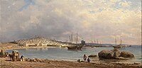 Peter Vereščagin. Pogled na Baku z morja. (1872)