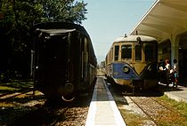 Über die Meterspur-SVT findet sich was, über die Wagen jedoch nicht. Bf Karditsa, September 1990