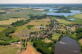 Herzsprung, rechts vorne Mudrowsee, im Hintergrund der Parsteinsee