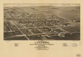1883 bird's eye view of Luverne. County seat of Rock County, Minnesota. LOC 75694639.tif
