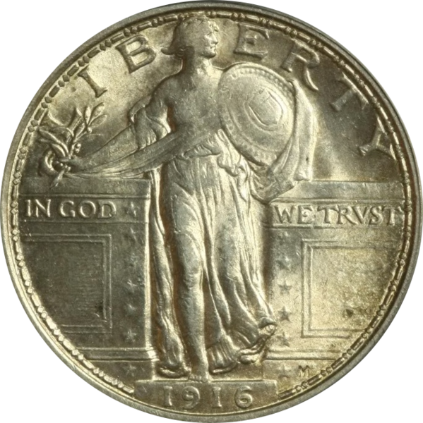 File:1916 Standing Liberty quarter obverse 1.png