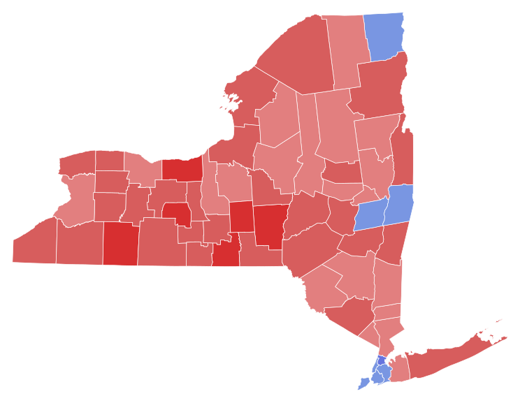 File:1928 New York gubernatorial election results map by county.svg