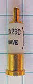 1N23 silicon diode. Grid 1/4 inch. 1N23C 04.jpg