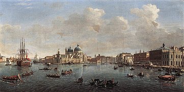 Vista de la Laguna de San Marcos, Venecia, h. 1710.