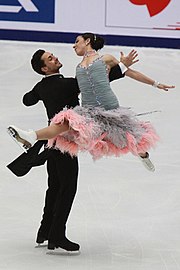 Federica Faiella and Massimo Scali perform their compulsory dance at the 2009 Cup of China. 2009 Cup of China ice-dance Faiella-Scali01.jpg