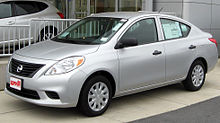 Second generation Nissan Versa sedan (N17; 2012–2019) Main article: Nissan Latio
