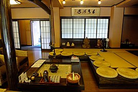 Table-irori de ryokan (auberge)