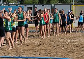 Deutsch: Beachhandball Weltmeisterschaften 2022; Tag 3: 23. Juli 2022 – Frauen, Hauptrunde, Uruguay-Deutschland 0:2 (12:22, 14:24) English: 2022 Beach handball World Championships; Day 3: 23 July – Women Main Round – Uruguay-Germany 0:2 (12:22, 14:24)