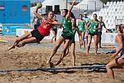 Deutsch: Beachhandball Weltmeisterschaften 2022; Tag 1: 21. Juli 2022 – Frauen, Vorrunde, Ungarn-Deutschland 0:2 (14:18, 17:20) English: 2022 Beach handball World Championships; Day 1: 21 July – Women Preliminary Round – Hungary-Norway 0:2 (14:18, 17:20)