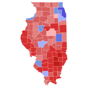 2022 Illinois State Treasurer election results map by county.svg