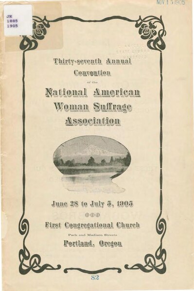 File:37th Annual Convention of NAWSA in Portland Oregon, June 28-July 5, 1905.pdf