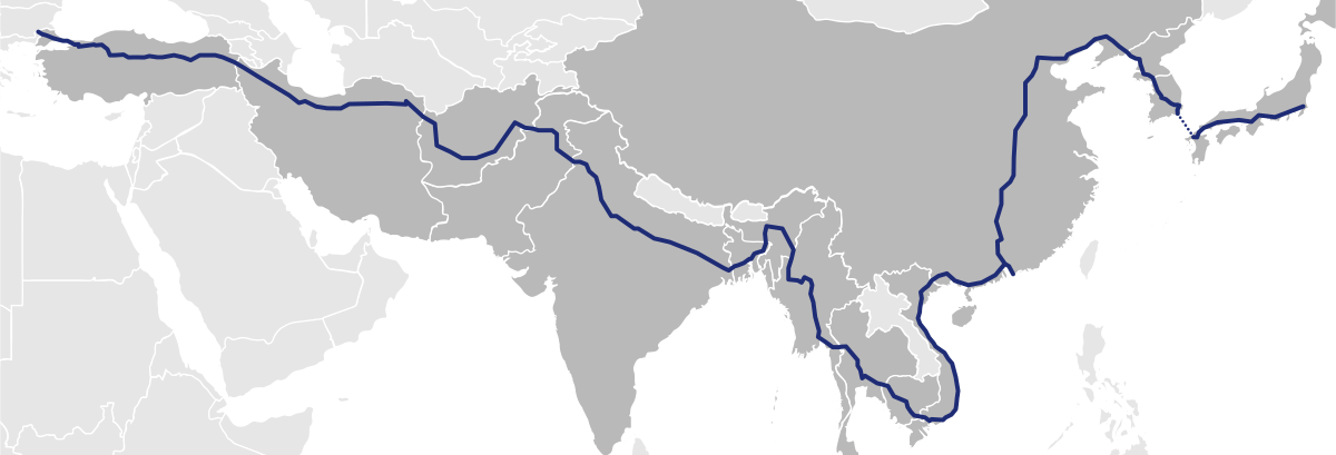 AH1 là một tuyến đường lộ dài xuyên Á