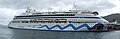 The cruise ship AIDA Aura in Bergen in 2009.