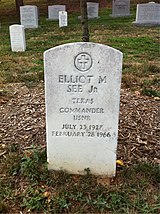 Grave of Elliot See at Arlington National Cemetery