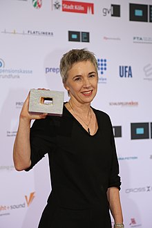 Claudia Wolscht at the Deutschen Akademie fur Fernsehen awards in 2017 AV0A8140 Claudia Wolscht - Zielfahnder Flucht in die Karpaten - Filmschnitt.jpg