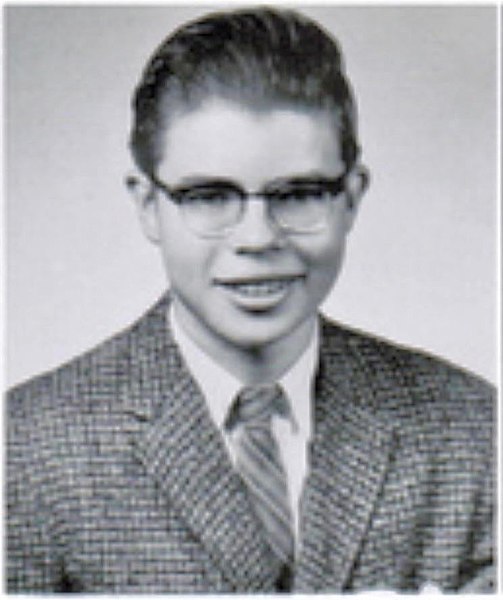 Alan Wilson's Arlington High School senior portrait, 1961.