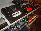 Acid setup - Korg Volca Bass, x0xb0x, MFB-Synth Lite, Roladn AIRA TB-3 Touch Bassline, Cyclone Analogic Bass Bot TT-303, Korg Volca Keys, Korg Electribe MX (EMX-1), Roland AIRA TR-8 Rhythm Performer (by David J).jpg