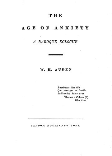 Download Auden Age Of Anxiety Pdf Download