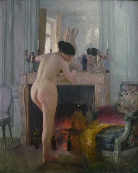 File:Albert Dagnaux - Femme qui se chauffe.jpg