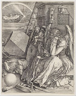 <i>Melencolia I</i> 1514 engraving by Albrecht Dürer