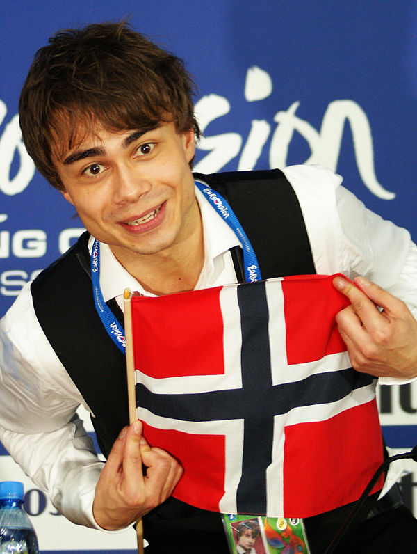 Alexander Rybak after winning the final.