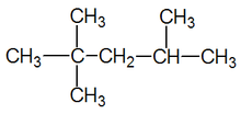 Lewis structure for an alkane.