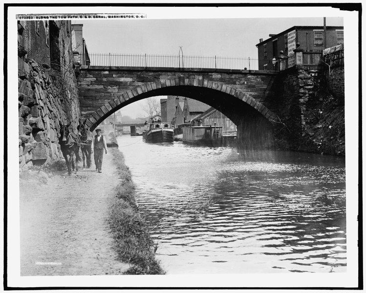 File:Along the towpath c&o canal washington dc.tif