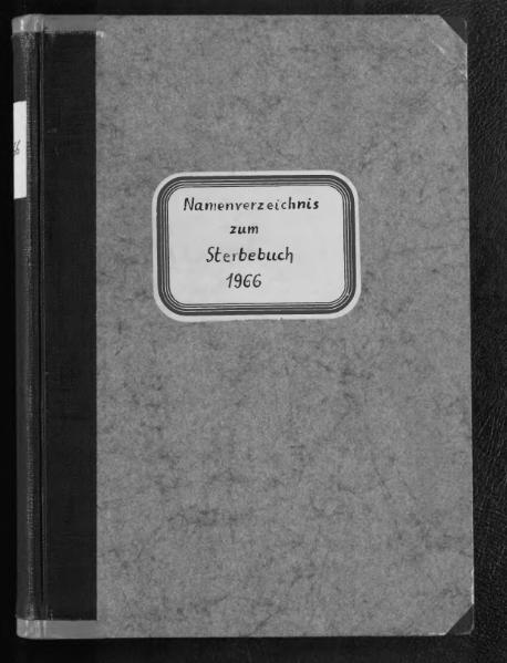 File:Alphabetisches Namensverzeichnis zum Sterberegister des Standesamtes Minden, 1966.djvu